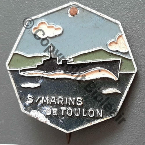 SOUS MARINS TOULON  AUGIS SM Proto 1eping à piquer Dos lisse irreg Src.leberetvert PV400Eur 